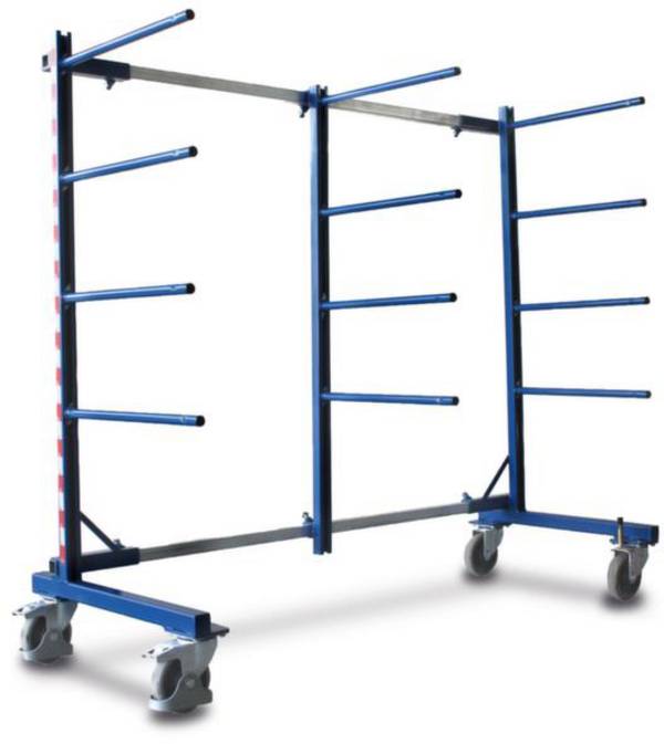 VARIOfit  SW-210.006 Tragarmwagen Feststeller Stahl pulverbeschichtet Traglast (max.): 400 kg Bereifung=Vollgummi