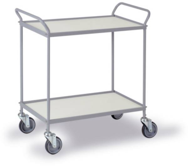 Ebinger  0036G  Allzweckwagen Feststeller Stahl pulverbeschichtet Traglast (max.): 150 kg Silber-Grau