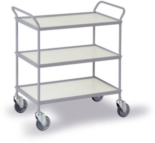 Ebinger  0037G  Allzweckwagen Feststeller Stahl pulverbeschichtet Traglast (max.): 150 kg Silber-Grau