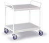 Ebinger 0300W Etagenwagen Feststeller Stahl pulverbeschichtet Traglast (max.): 150 kg Reinweiß (RAL 9010)