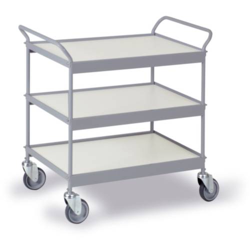 Thumbnail - Ebinger 0310G Etagenwagen Stahl pulverbeschichtet Traglast (max.): 150 kg Silber-Grau (RAL 7001)