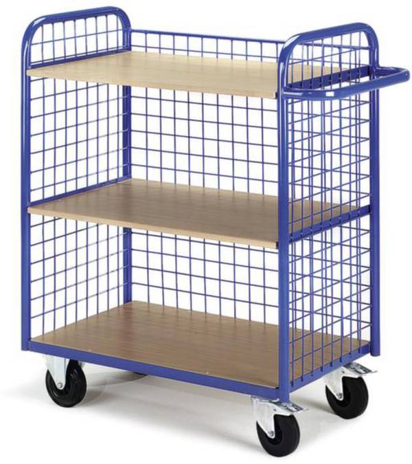 ROLLCART  AUG 51  Bürowagen Feststeller Stahl pulverbeschichtet Traglast (max.): 150 kg
