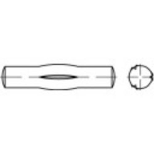 TOOLCRAFT 136447 Knebelkerbstift (Ø x L) 4 mm x 28 mm Stahl 100 St.