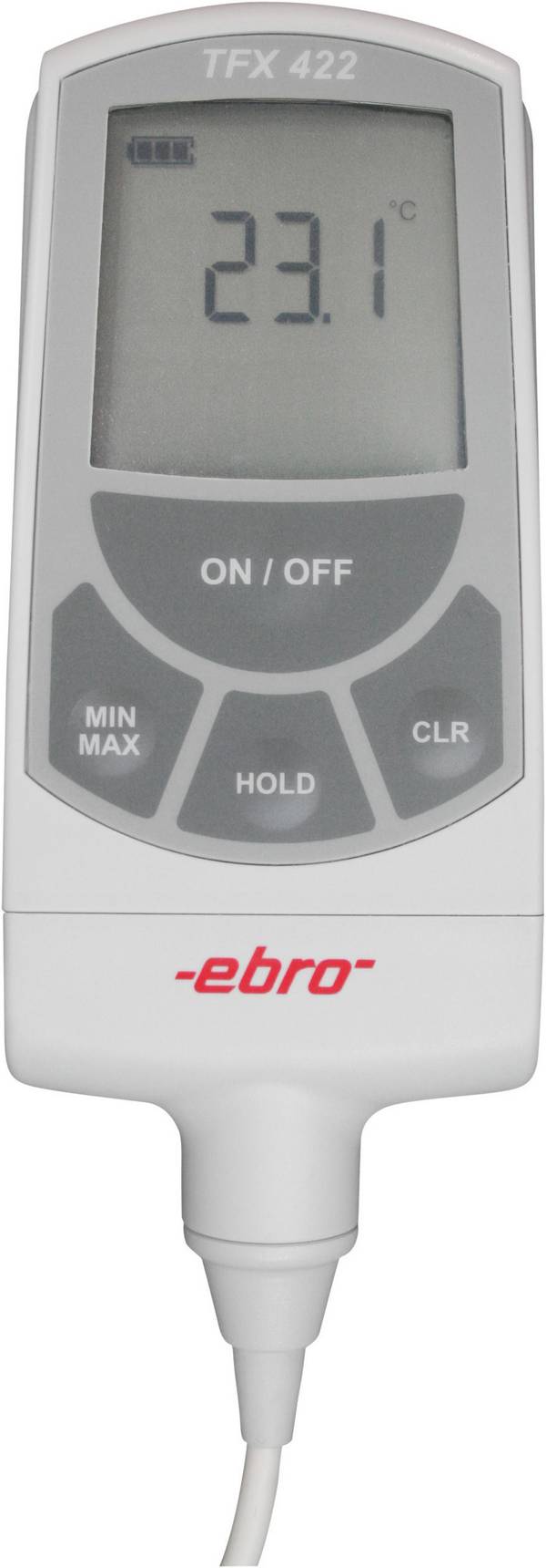 ebro TFX 422C-60 Einstichthermometer (HACCP) kalibriert (DAkkS-akkreditiertes Labor) Messbereich Temperatur -50 bis 200 °C  HACCP-konform
