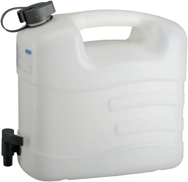Kunststoff-Wasserkanister 8816810 Inhalt 10 l Maße (HxLxB) 319x348x174 mm