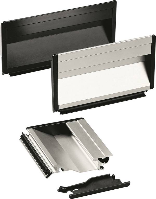 Rohde SG-73.118.A4 Schalengriff Befestigung durch Gummiprofil Schwarz (L x B x H) 118 x 19.5 x 90 mm 1 St.