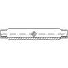 TOOLCRAFT 136557 Spannschlossmutter M6 Stahl galvanisch verzinkt DIN 1478 10 St.