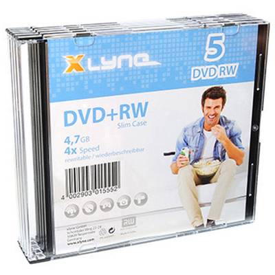 Xlyne 6005000S DVD+RW Rohling 4.7 GB 5 St. Slimcase Wiederbeschreibbar