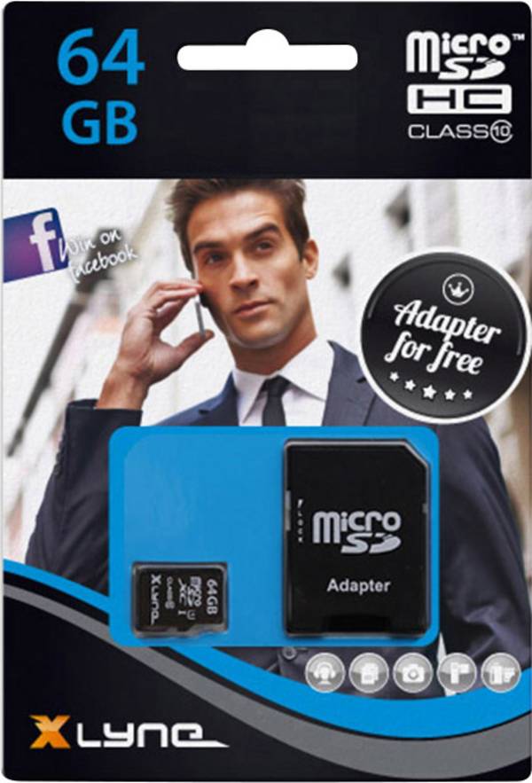 Xlyne  microSDXC-Karte  64 GB Class 10 inkl. SD-Adapter