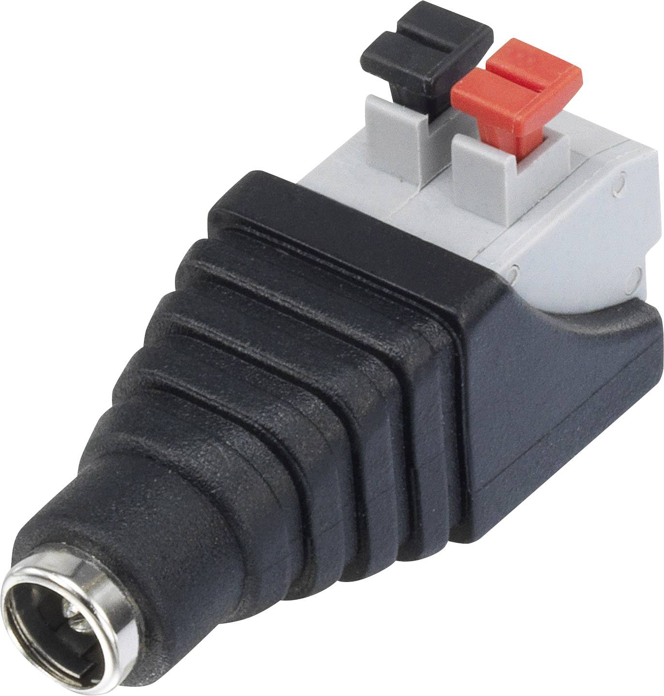 Conrad Components Niedervolt-Adapter Niedervolt-Stecker USB 2.0 Buchse A 5 mm 2.1 mm 1 St.
