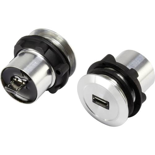 TRU COMPONENTS Micro USB-01 Micro USB-Einbaubuchse 2.0 Buchse, Einbau Micro USB Buchse auf Micro USB Stecker Inhalt: 1 S...