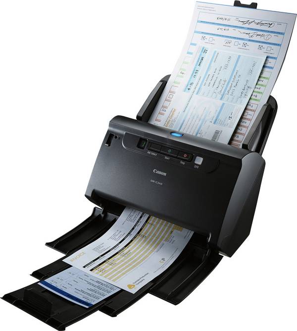 Canon imageFORMULA DR-C240 Duplex-Dokumentenscanner  A4 600 x 600 dpi 45 Seiten/min, 90 Bilder/min USB