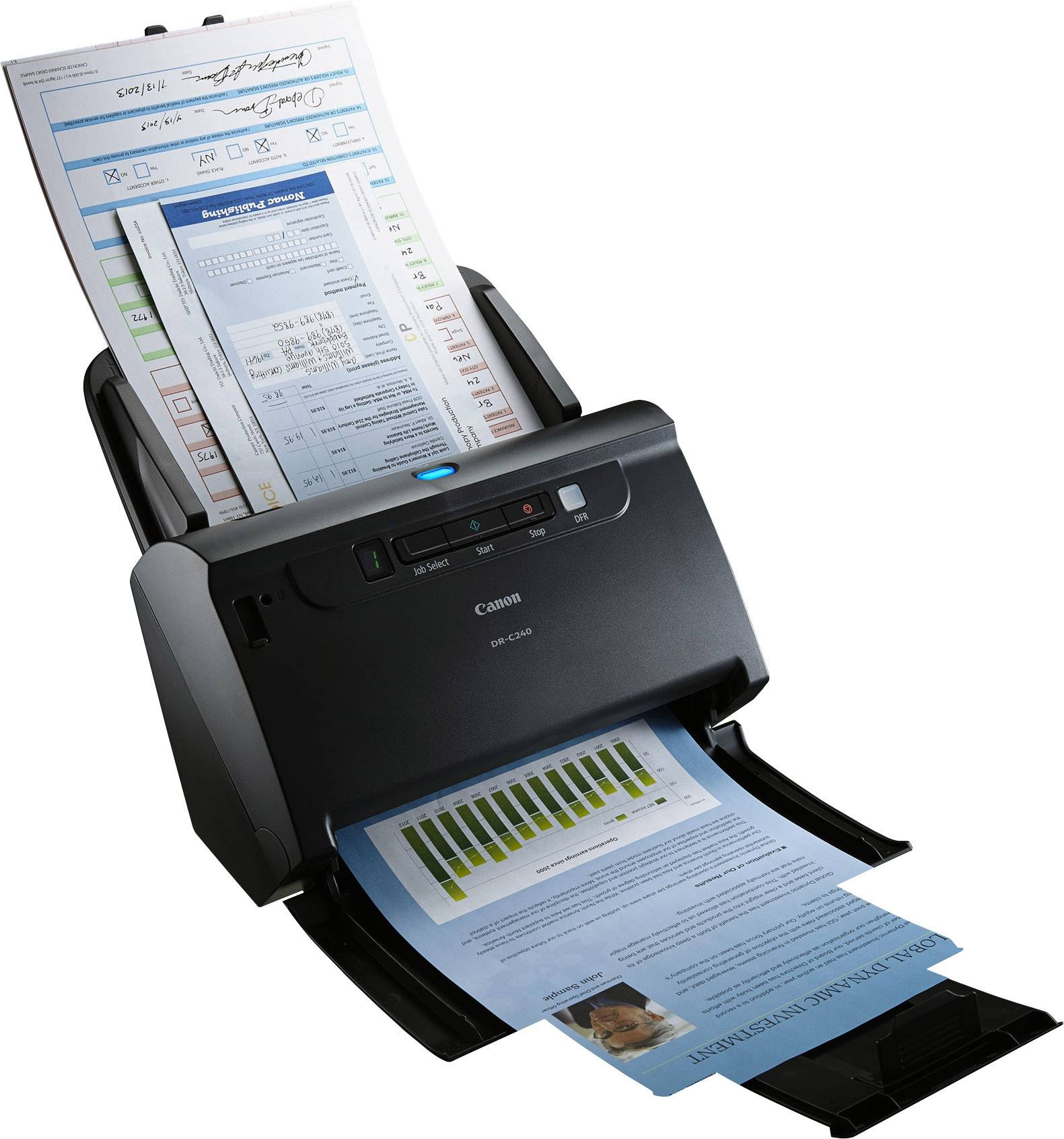 Canon imageFORMULA DR-C240 Duplex-Dokumentenscanner A4 600 x 600 dpi 45 Seiten/min, 90 Bilder/min USB-1