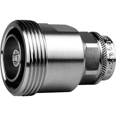 Metallkupplung mit Gewinde, zylindrische Form und geriffelten Rändern für den industriellen Einsatz.