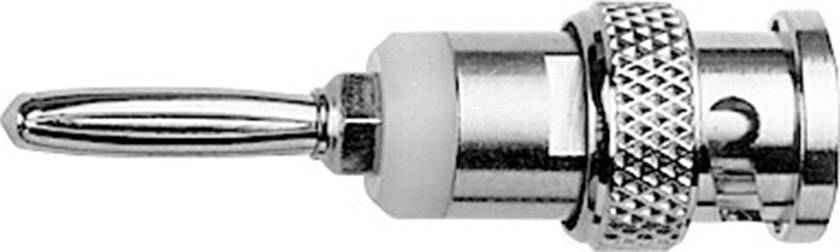 TELEGÄRTNER Messadapter [ BNC-Stecker - Lamellenstecker 4 mm] Telegärtner J01008A0628 Silber