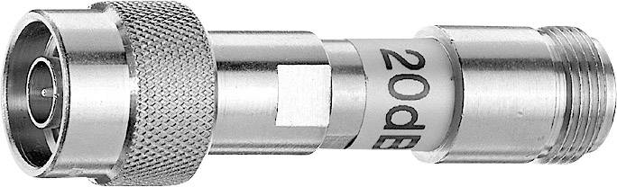 'Ein metallischer Dämpfer mit der Aufschrift 20 dB.'