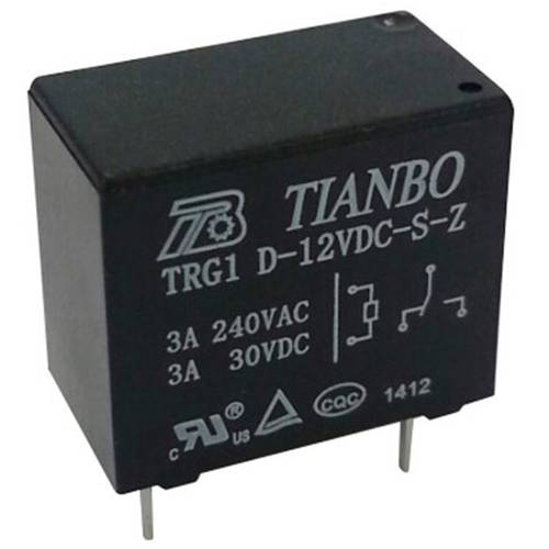 Tianbo Electronics TRG1 D-12VDC-S-Z Printrelais 12 V/DC 5 A 1 Wechsler 1 St.