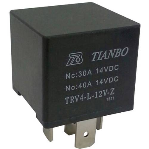 Thumbnail - Tianbo Electronics TRV4 L-12V-Z Kfz-Relais 12 V/DC 1 Wechsler