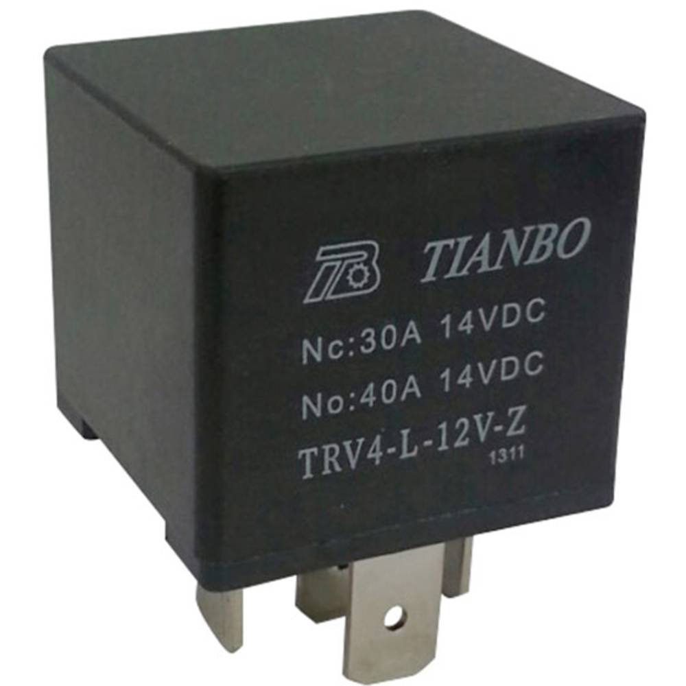 Tianbo Electronics TRV4 L-12V-Z Auto-relais 12 V-DC 1x wisselcontact
