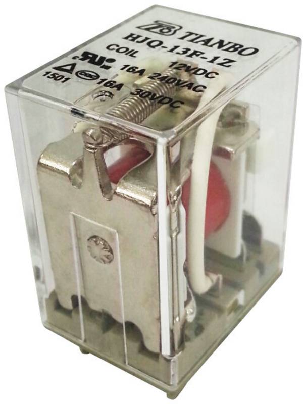 Tianbo Electronics HJQ-13F-1Z -220/240VAC Steckrelais 230 V/AC 20 A 1 Wechsler 1 St.
