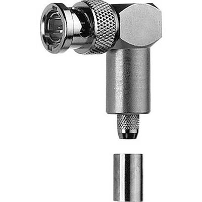 Metallischer BNC-Steckeradapter mit abnehmbarem Teil, geeignet für Koaxialkabelverbindungen.
