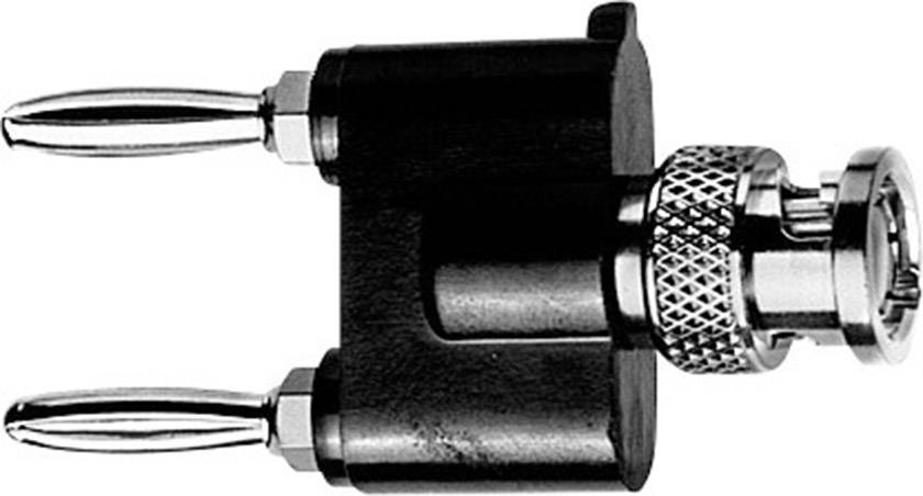 TELEGÄRTNER Messadapter [ BNC-Stecker - Lamellenstecker 4 mm, Lamellenstecker 4 mm] Telegärtner J010