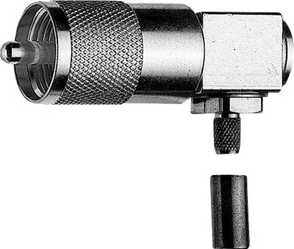 Telegärtner 100024338 100024338 UHF-Steckverbinder Stecker, gewinkelt 50 Ω 1 St.