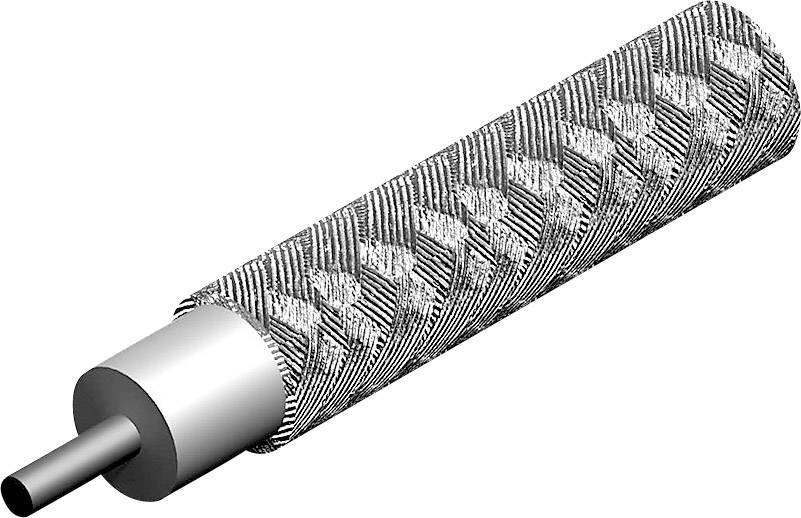 TELEGÄRTNER Koaxialkabel Außen-Durchmesser: 2.95 mm Semi Flex. 141 50 ¿ Silber Telegärtner L01030E00
