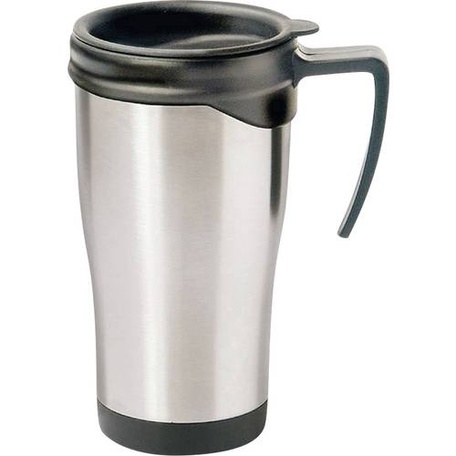 MATO interpräsent Thermobecher Edelstahl (gebürstet), Schwarz 0.4 l 4100