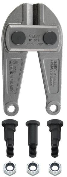 VBW Waggonit 980-1 Bolzenschneider-Messerkopf 460 mm 48 HRC Passend für Marke (Bolzenschneider): VBW Waggonit-0
