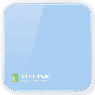 Blauer TP-Link TL-WR702N 150Mbps Router.