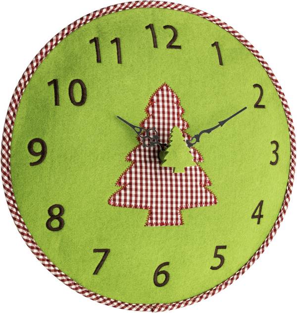 TFA Dostmann 60.3025.04 Quarz Wanduhr 33 cm x 40 mm Grün