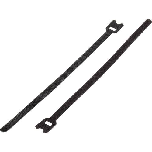 Basetech 98001c378 Klettkabelbinder zum Bündeln Haft- und Flauschteil (L x B) 200 mm x 7 mm Schwarz 1 St.