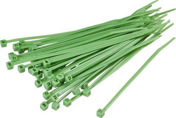 TRU COMPONENTS 1593693 TC-CV300S203 Kabelbinder 300 mm 4.80 mm Grün  100 St.