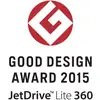 'Good Design Award 2015', JetDrive Lite 360. Rotes Logo oben.