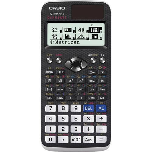 Casio FX-991DE X Technisch wissenschaftlicher Rechner Schwarz Display (Stellen): 12 solarbetrieben, batteriebetrieben (B...