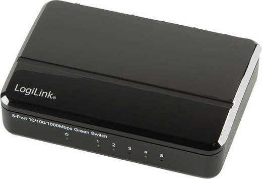 Netzwerk Switch RJ45 LogiLink NS0105 5 Port 1 Gbit/s