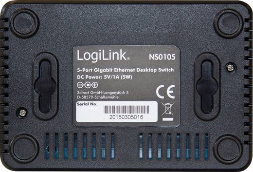 Netzwerk Switch RJ45 LogiLink NS0105 5 Port 1 Gbit/s