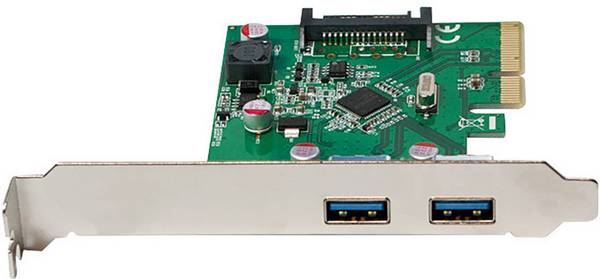 LogiLink PC0080 2 Port USB 3.2 Gen 2 Controllerkarte USB-A PCIe