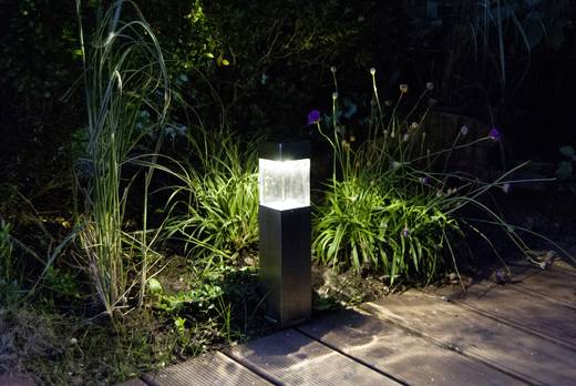 Solar-Gartenleuchte mit Bewegungsmelder LED Kalt-Weiß ...
