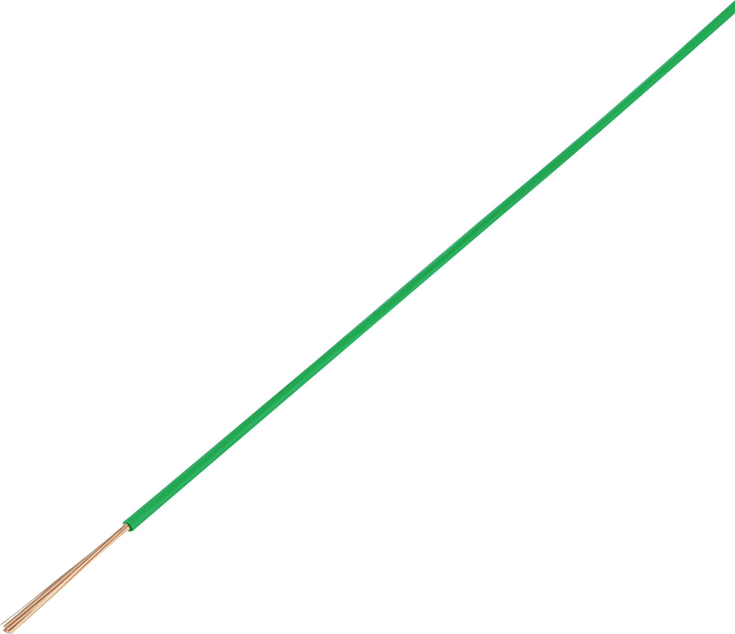 TRU Components 1568652 Fahrzeugleitung FLRY-A 1 x 1mm² Grün 50m