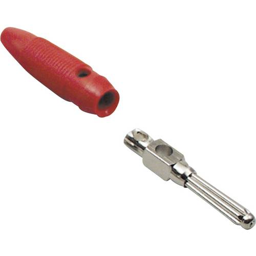 BKL Electronic 072164 Büschelstecker Stecker, gerade Stift-Ø: 4 mm Rot 1 St.