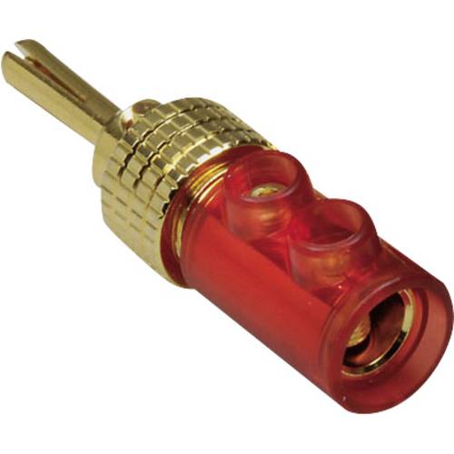 BKL Electronic 0106006 Bananenstecker Stecker, gerade Stift-Ø: 4 mm Rot 1 St.