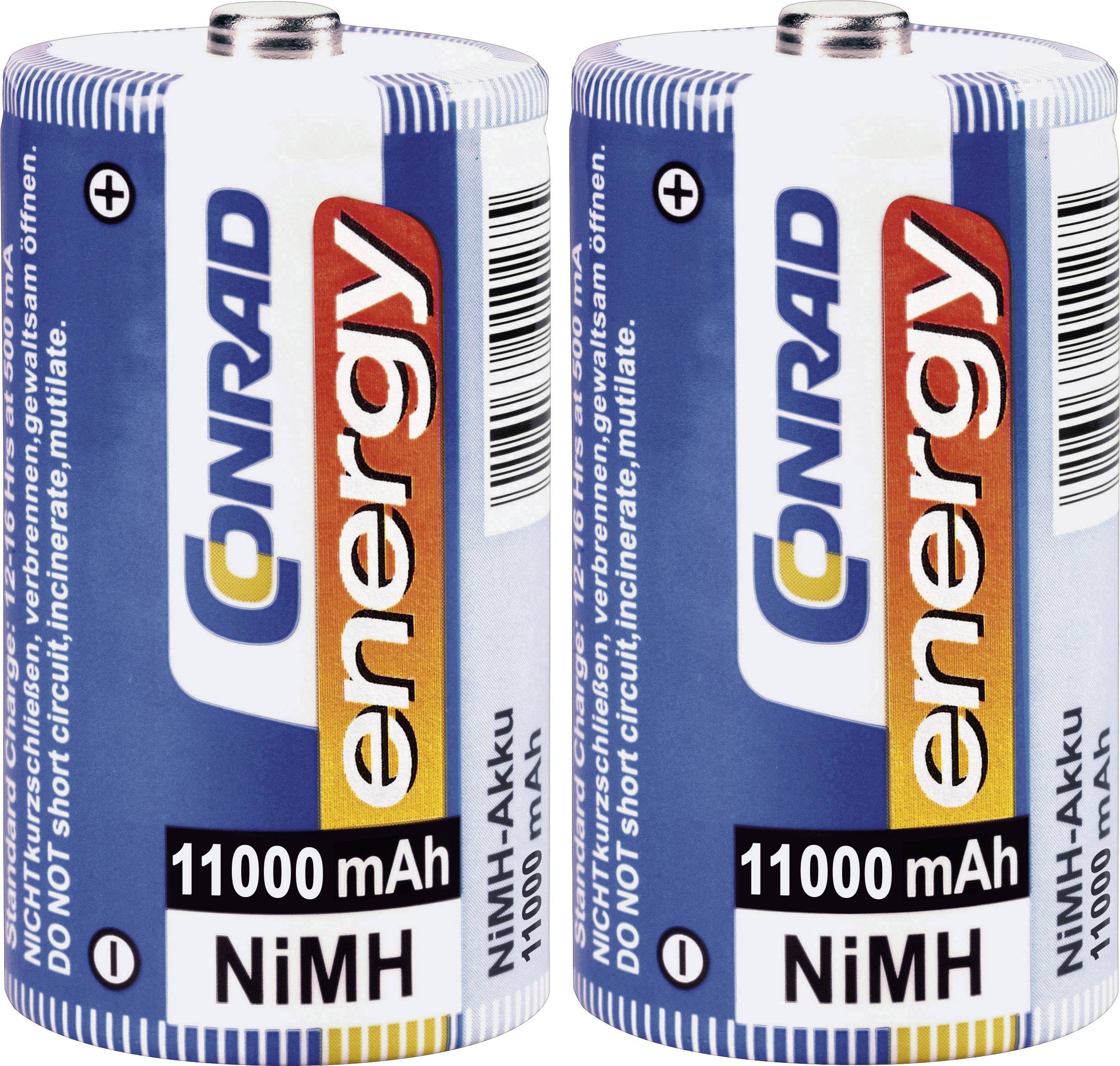 Conrad energy HR20 Mono (D)-Akku NiMH 11000 mAh 1.2 V 2 St. - Conrad ...