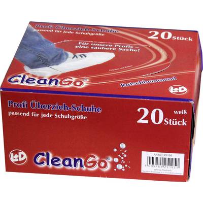 L+D CleanGo 25195 Überziehschuhe Anti-Slip 20 St.   Weiß