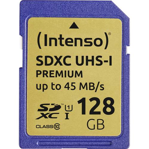 Intenso Premium SDXC-Karte 128 GB Class 10, UHS-I