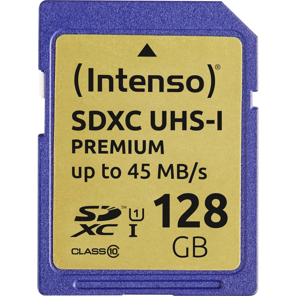 Intenso Premium SDXC-kaart 128 GB Class 10, UHS-I