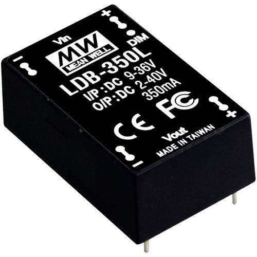 Thumbnail - DC/DC-LED-Driver MW Mean Well LDB-350L 350 mA 14 W 1 St.