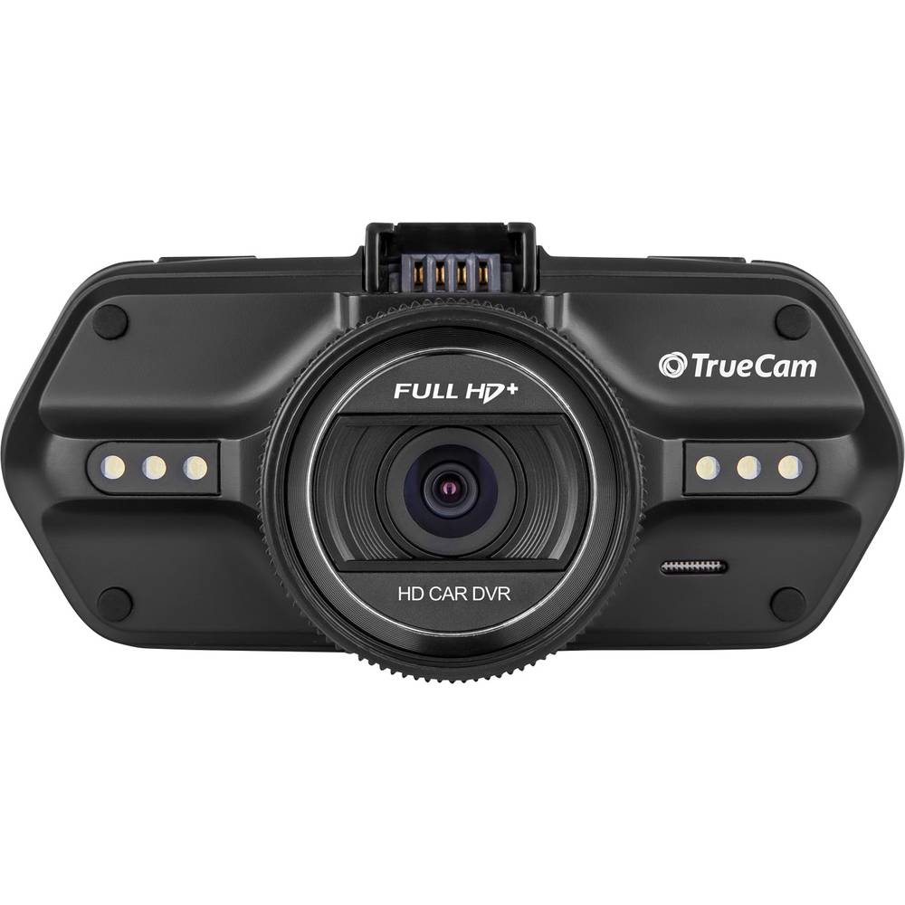TrueCam A7s Dashcam met GPS Kijkhoek horizontaal (max.): 130 ° 12 V, 24 V Display, Microfoon, Accu