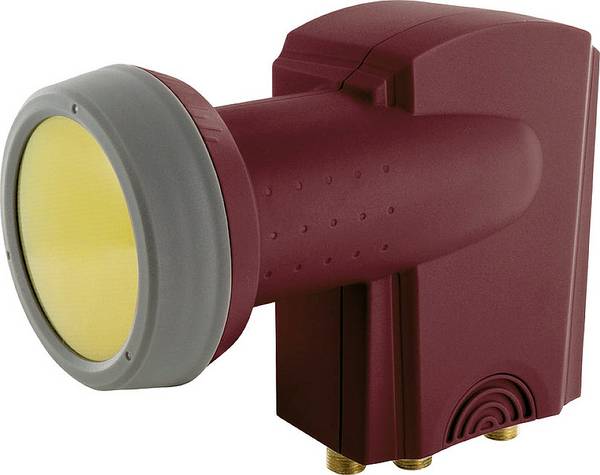 Schwaiger SPS6918R531 Quattro-LNB Feedaufnahme: 40 mm Ziegel-Rot
